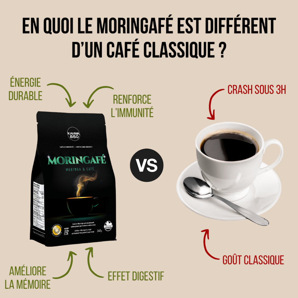 Moringafé - Café antioxydant qui renforce votre corps (340g)