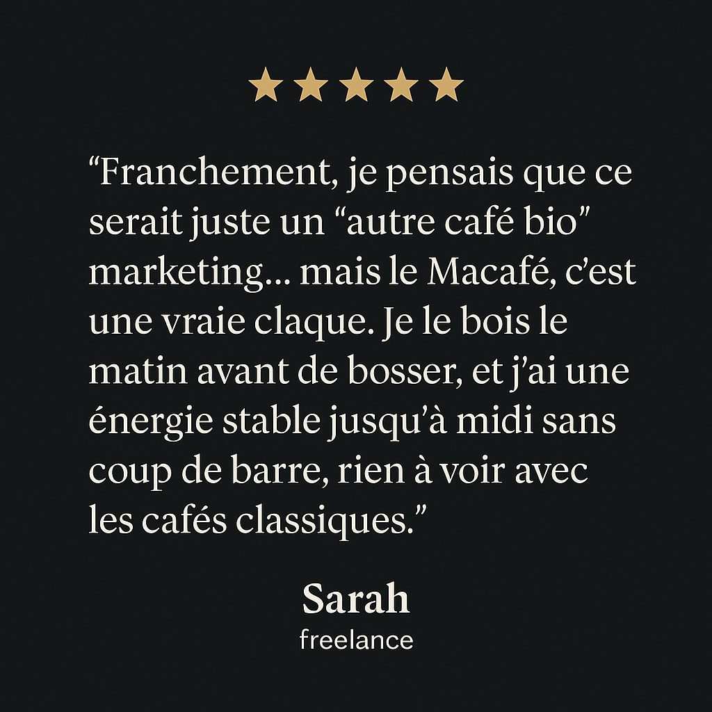 Macafé - Café énergisant qui boost vos performances (340g)